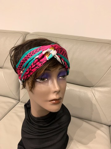 Wax print silk headband