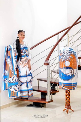 Traditional loincloth set "LAMBAOINE" /Madagascar