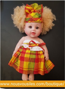 Abby Colibri Dolls - Traditional Madras Dress