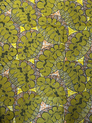 Smooth cotton African wax fabric