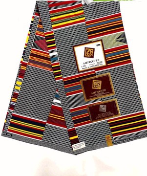6 YARDS TISSU WAX  KENTE IMPRIME WAX KENTE ANKARA wax GHANA