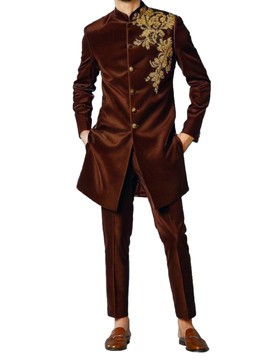 Embroidered jacket men's Embroidered suit jacket two pieces men's African Kaftan