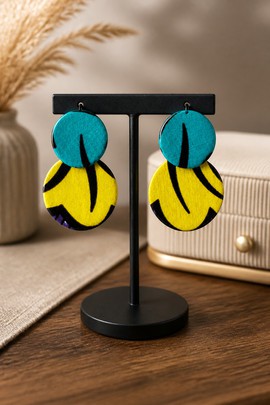 Boucles d'oreilles  en wax