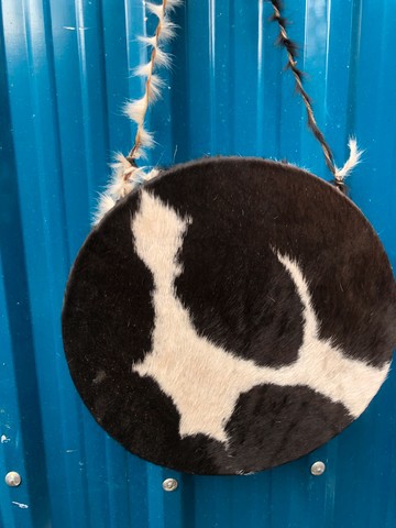 Black and white traditional circular drum/ wall hanging decor drums