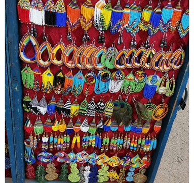 100 pairs Tribal earrings,maasai earrings,beaded earrings,mixed color earrings