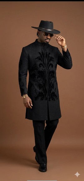 Onyx Noir Luxury Senator Kaftan