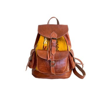 Sac à dos en cuir véritable haute qualité 100% fait main.