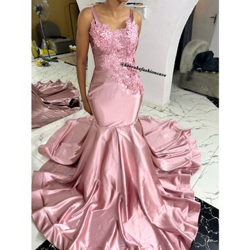 robe de bal en satin trompette sirène manches spaghetti, robes de retour, robe de mariée, robe africaine