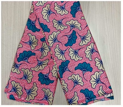 6 YARDS SILK FABRIC PRINTED WEDDING FLOWER