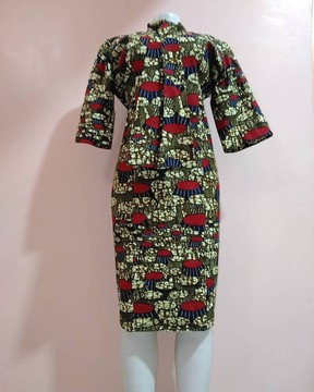 Uchechi African Print Midi Dress