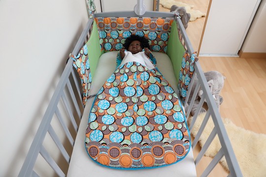 Baby cot bumper Wax Pastel