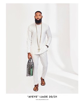 Ivory white senator kaftan “Ayeye” Ijade 20/21