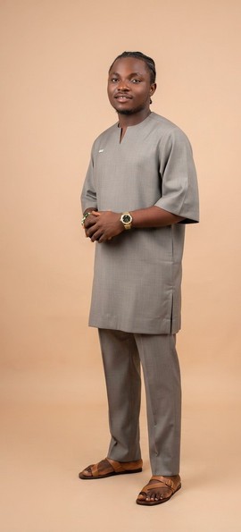 Tenue de style kurta pour homme, gris clair (pierre/gris)