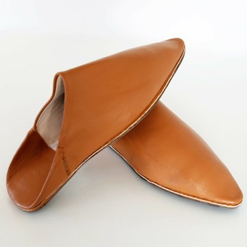 Babouche en cuir original fait main