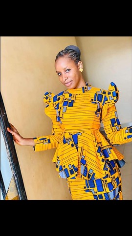 Tide Ankara imprime la robe deux pièces