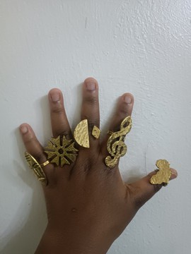 Brass rings, African brass rings, boho rings, statement rings,