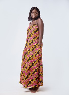Long waxed Madame dress