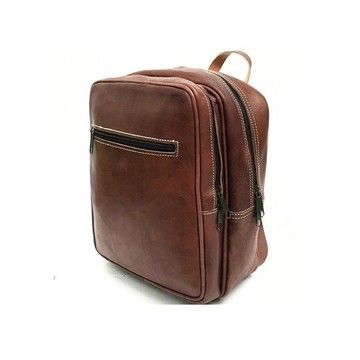 100% handmade high quality genuine leather backpack.