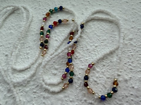Paradise Confetti - Luxury Waistbeads, Waist Chain, Bayas, Bine Bine, Binbin, Belly Beads