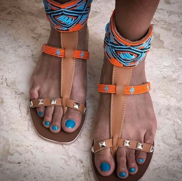 Maasai sandals, summer sandals,beach sandals, beaded sandals, gift for her,african sandals
