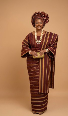 Traditional Aso-Oke Iro and Buba for Bride's Traditional Wedding etc