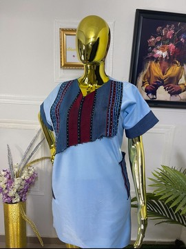 Crepe asooke gown