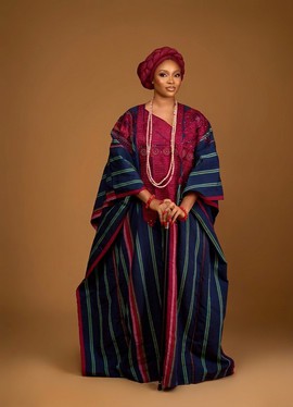 Regal Hand-Woven Aso-Oke Bubu Kaftan Agbada Set