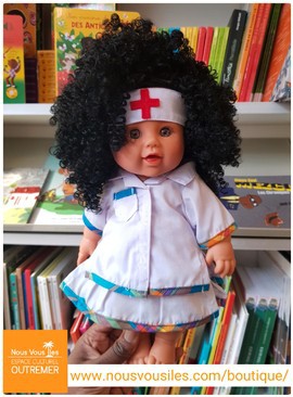 Poupée NOIRE (métisse) Cassidy Colibri Dolls - Docteur