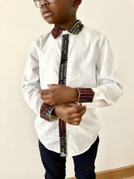 White "Mats" child's shirt