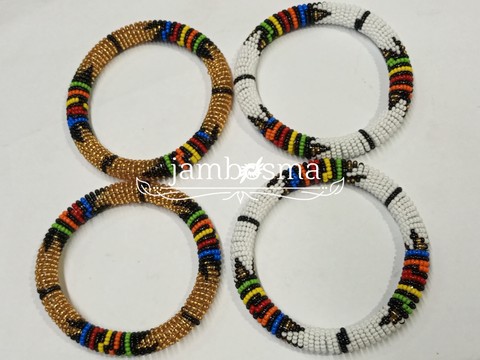 Ensemble de quatre, bracelet en perles africaines pour femme, bracelet amérindien masai zoulou