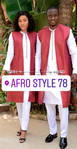 African couple / couple outfit / couple / family together / husband and wife / 2 pieces together