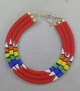 3 in 1 necklace/Zulu necklaces/ maasai necklace/ African chain
