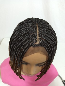 Ombre Bob box braids wig free shipping
