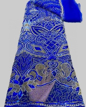 Beaded Lace fabric for women, women lace fabric, lace , lace fabrics (5 yards )