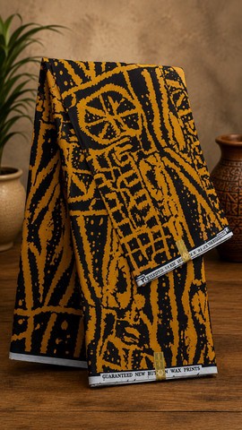 Tissu 6 yards pagne wax Cameroun