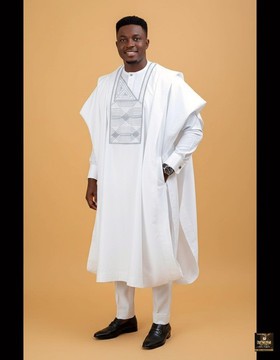 White Agbada set