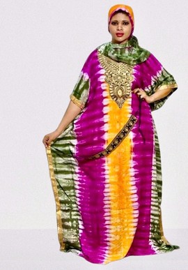 Beautiful maxi boubou with its shawl + belt