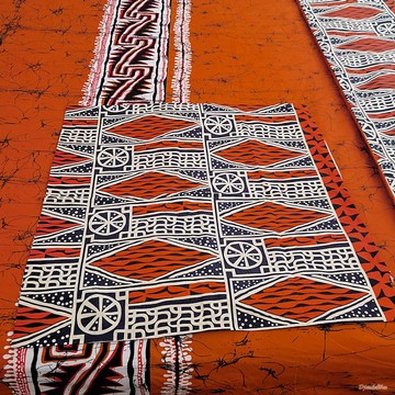 Parure De Draps Reine Wakanda Masques Africains - Marron Chocolat - Tout Doux