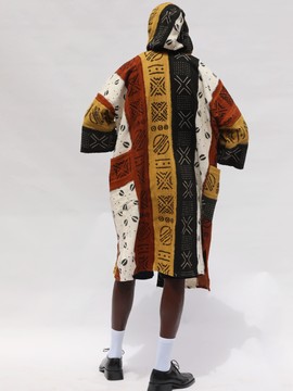 At Peace Hooded Bogolan Cloak (Pre-Order)