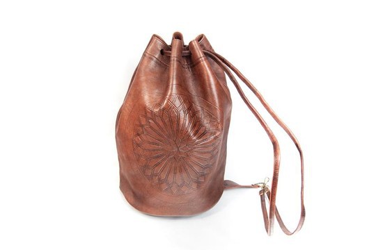 Very good quality handmade original real leather backpack