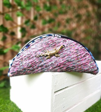 Pochette Raphia AZUR