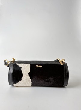 Barrel bag in Cow Print NYFW