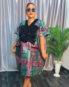 Rich Aunty Vibes Adire BuBu/Agbada/BouBou