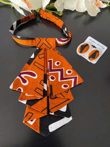 “Bogolan” crawax and earrings set