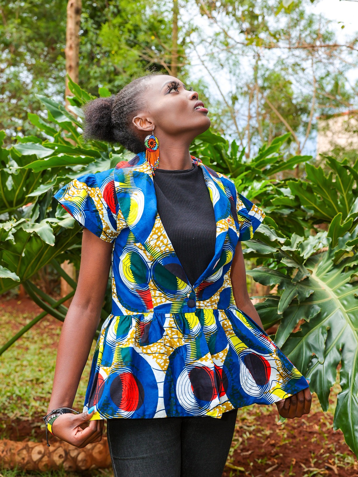 Kitenge Peplum Top by zawadi254 - Peplum Tops - ANKA