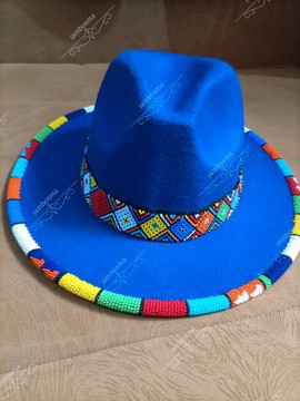 Fedora hats, beaded african hats, women hats