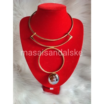 Collier en laiton africain, collier en laiton, collier tribal, collier Boho, collier élégant