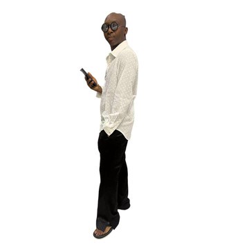 Chemise blanche respirante à motifs carrés