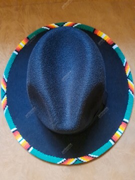 Fedora hats, beaded african hats, women hats