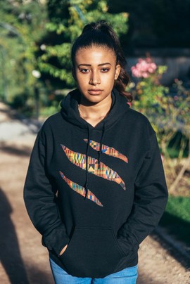 Hooded sweatshirt "Claws Kente"